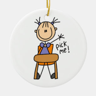 Mädchen in der Schule Keramik Ornament