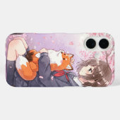 Mädchen in der Schule Uniform von Natasha Us Case-Mate iPhone Hülle (Rückseite (Horizontal))