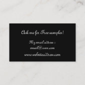 Mädchen in der visitenkarte (Rückseite)