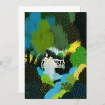 Mädchen in der Wildnis