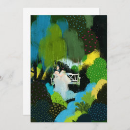 Mädchen in der Wildnis Einladung