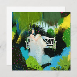 Mädchen in der Wildnis Einladung