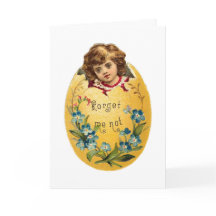 Mädchen in Ei Vergiss mich nicht