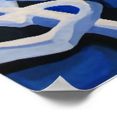 Mädchen in einem blauen Hut Poster (Ecke)