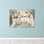 Mädchen in einem Bordello Leinwanddruck (Insitu (Holzboden))