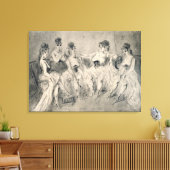 Mädchen in einem Bordello Leinwanddruck (Insitu (Wohnzimmer))