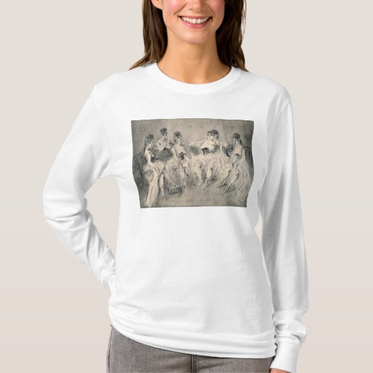 Mädchen in einem Bordello T-Shirt (Vorderseite)