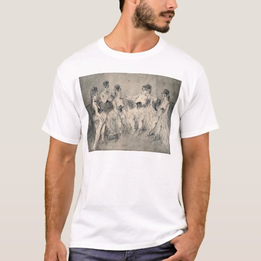 Mädchen in einem Bordello T-Shirt (Vorderseite)