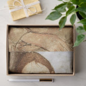 Mädchen in einem gelben Kleid, Modigliani Seidenpapier (Geschenk)