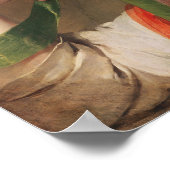 Mädchen in einem gelben Strohhut, Poster (Ecke)