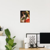 Mädchen in einem gelben Strohhut, Poster (Heimbüro)