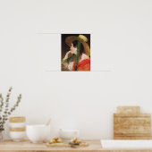 Mädchen in einem gelben Strohhut, Poster (Küche)