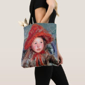 Mädchen in einem großen Red Hat, Mary Cassatt Tasche (Von Nahem)