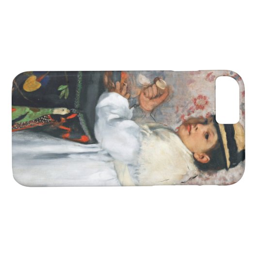 Mädchen in einem Hut, Edgar Degas Case-Mate iPhone Hülle (Rückseite (Horizontal))