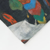 Mädchen in einem Hut, Edgar Degas Fleecedecke (Ecke)