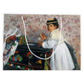 Mädchen in einem Hut, Edgar Degas Große Geschenktüte (Rückseite)