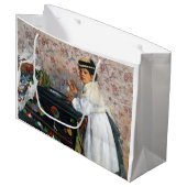 Mädchen in einem Hut, Edgar Degas Große Geschenktüte (Vorderseite Schrägansicht)
