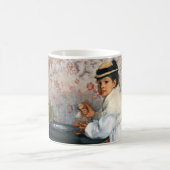 Mädchen in einem Hut, Edgar Degas Kaffeetasse (Mittel)