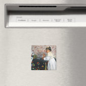 Mädchen in einem Hut, Edgar Degas Magnet (In Situ (Geschirrspüler))