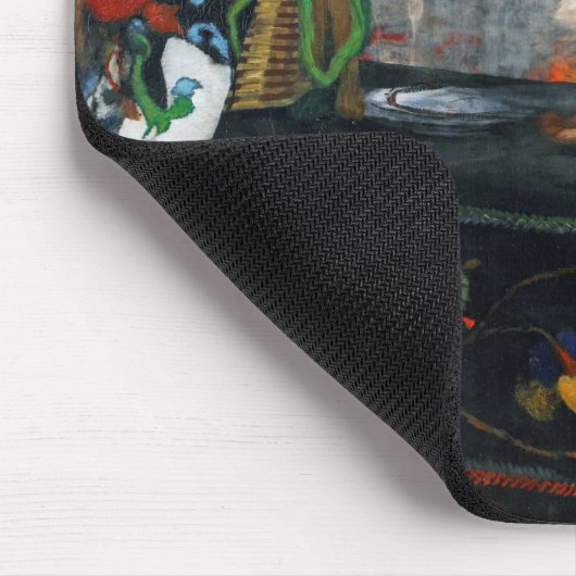 Mädchen in einem Hut, Edgar Degas Mousepad (Ecke)