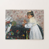 Mädchen in einem Hut, Edgar Degas Puzzle (Horizontal)
