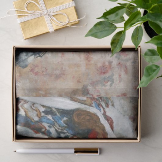 Mädchen in einem Hut, Edgar Degas Seidenpapier (Geschenk)