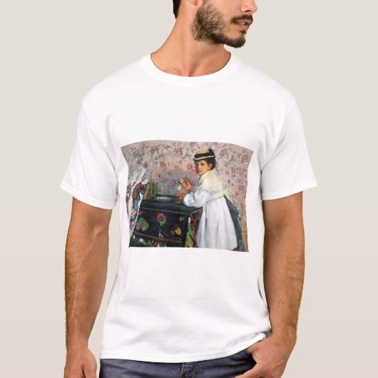 Mädchen in einem Hut, Edgar Degas T-Shirt (Vorderseite)