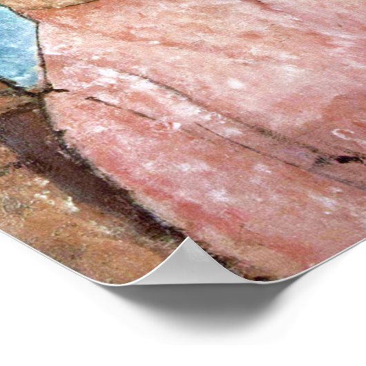 Mädchen in einem Hut, Modigliani Poster (Ecke)