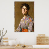 Mädchen in einem japanischen Kostüm Poster (Küche)