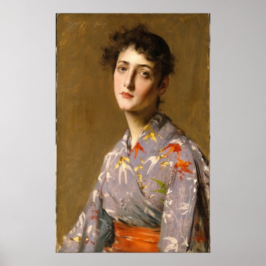 Mädchen in einem japanischen Kostüm Poster (Vorne)