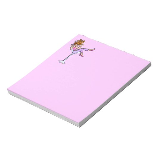 MÄDCHEN IN EINEM MARTINI-GLASNOTEPAD (LAV) NOTIZBLOCK (Rotiert)