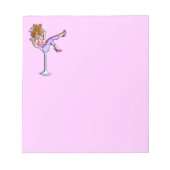 MÄDCHEN IN EINEM MARTINI-GLASNOTEPAD (LAV) NOTIZBLOCK (Vorderseite)