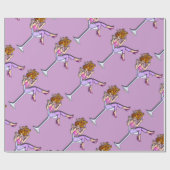 Mädchen in einem Martni Glas 1 PACKPAPIER (Flach)