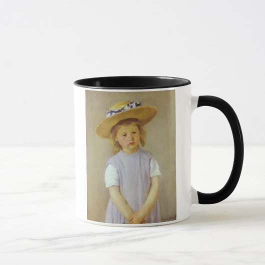 Mädchen in einem Strohhut, Mary Cassatt Tasse (Rechts)