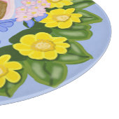 Mädchen in einem Viktorianischen OsterBonnet Schneidebrett (Ecke)