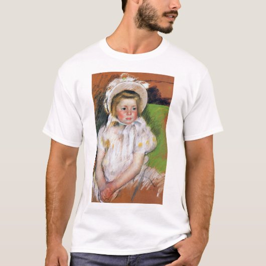Mädchen in einem weißen Bonnet, Mary Cassatt T-Shirt (Vorderseite)