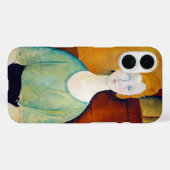 Mädchen in einer grünen Bluse, Modigliani Case-Mate iPhone Hülle (Rückseite (Horizontal))
