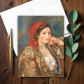 Mädchen in einer spanischen Jacket, Renoir Postkarte