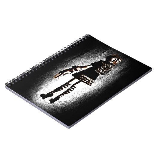 Mädchen in Goth Notizblock (Linke Seite)