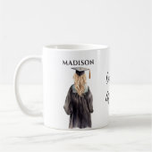Mädchen in grauem Abschluss Kaffeetasse (Links)