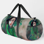 Mädchen in grünem Kleid Duffle Bag (Rechte Ecke)