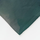 Mädchen in grünem Kleid Fleecedecke (Ecke)