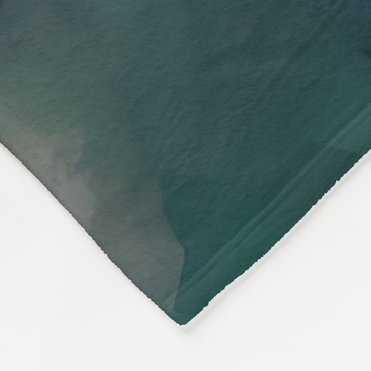 Mädchen in grünem Kleid Fleecedecke (Ecke)