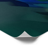 Mädchen in grünem Kleid Poster (Ecke)