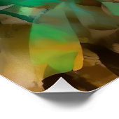 Mädchen in grünem Kleid Poster (Ecke)