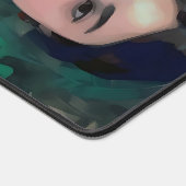 Mädchen in grünem Kleid Schreibtischunterlage (Ecke)