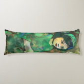 Mädchen in grünem Kleid Seitenschläferkissen (Vorderseite)