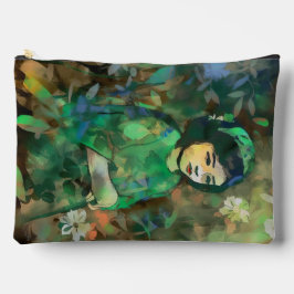 Mädchen in grünem Kleid Zubehörtasche