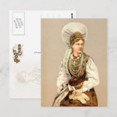 Mädchen in Karniola, Österreich-Ungarn Postkarte (Vorne/Hinten)