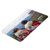 Mädchen in Kimono, Kyōto, Japan ReiseSouvenir Magnet (Linke Seite)